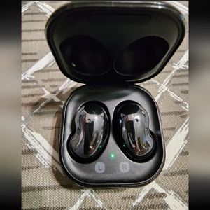 Samsung Galaxy Buds Live Wireless In-Ear Headset - Mystic Black With Case.